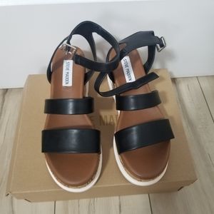 Steve Madden - Ella Ankle-Strap Wedge Sandals (Size 8), NIB